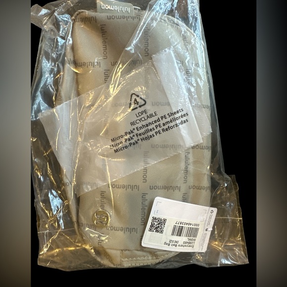 Lululemon Everywhere Belt Bag 1L - Wordmark Grid Mini Raw Linen - Picture 7 of 8